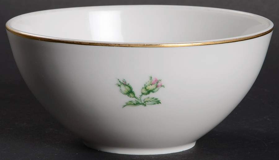 Moss Rose (White Background, Coupe) Open Sugar Bowl by Heinrich - H&C-1
