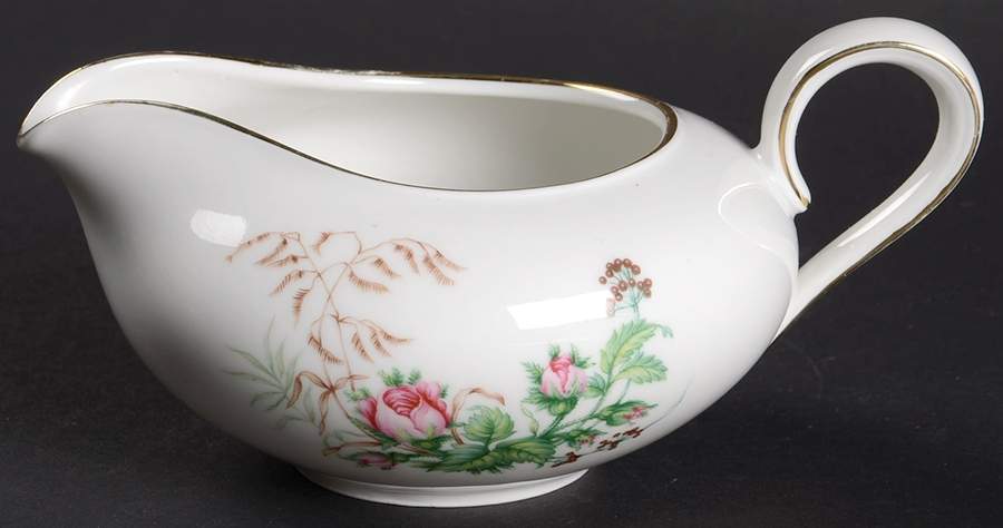 Moss Rose (White Background, Coupe) Creamer by Heinrich - H&C-1