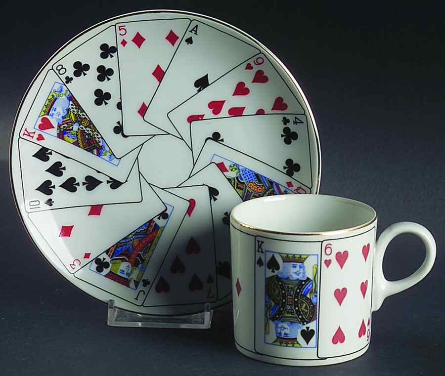 HCH4 Flat Demitasse Cup & Saucer Set by Horchow-1