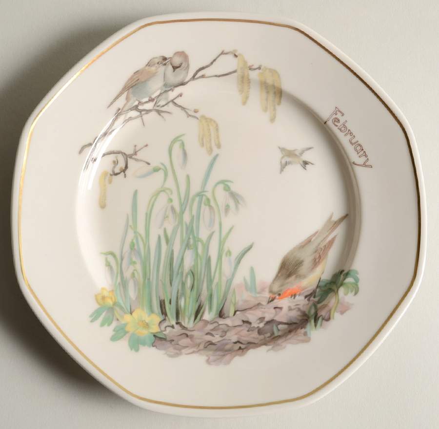 The Country Diary of An Edwardian Lady Salad Plate by Heinrich - H&C-1