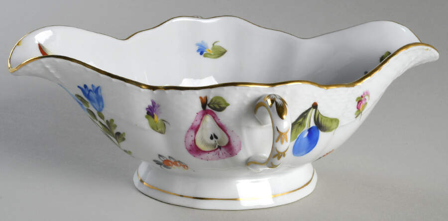 Fruits Necker Gravy Boat by Herend-1