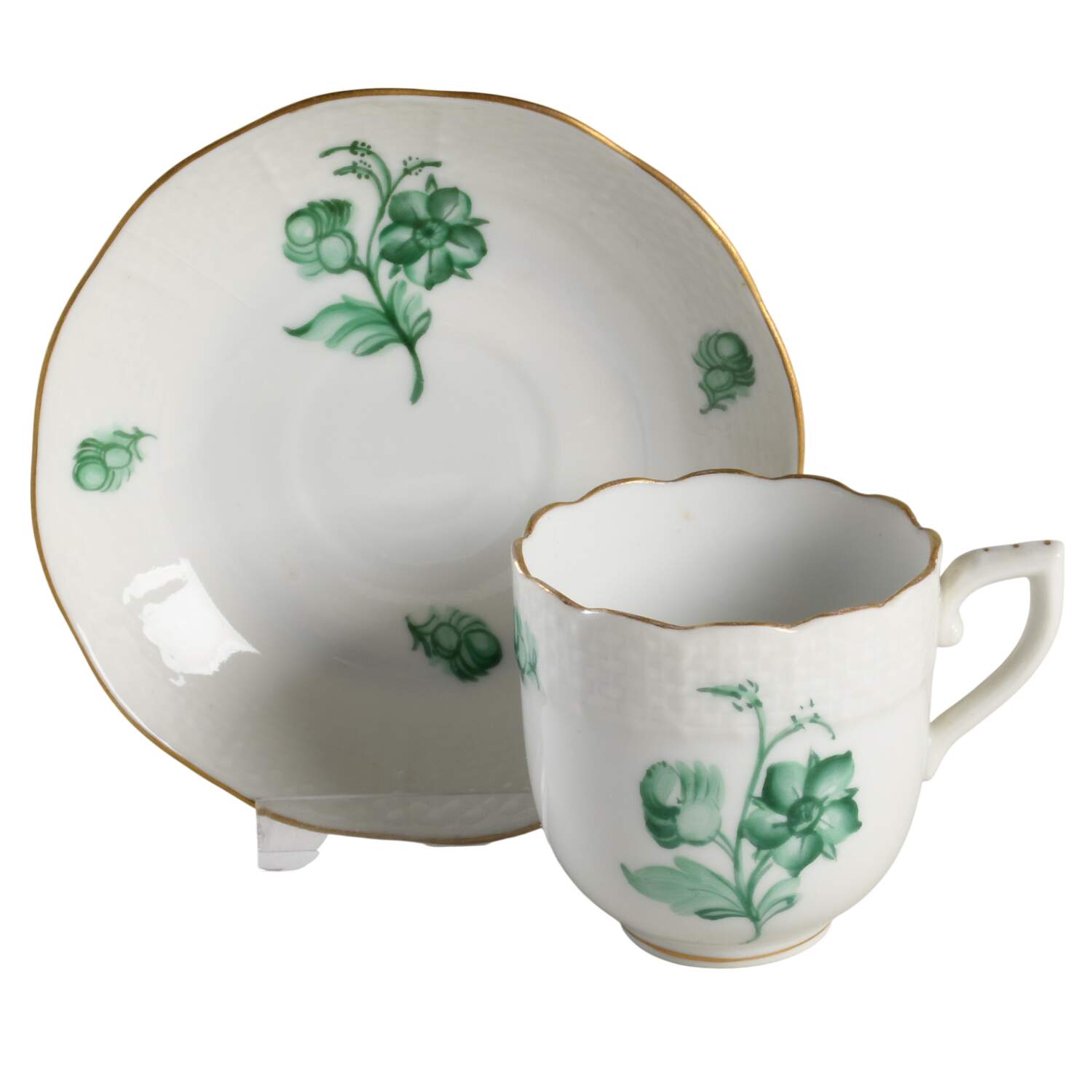 HER20 Flat Demitasse Cup & Saucer Set by Herend-1
