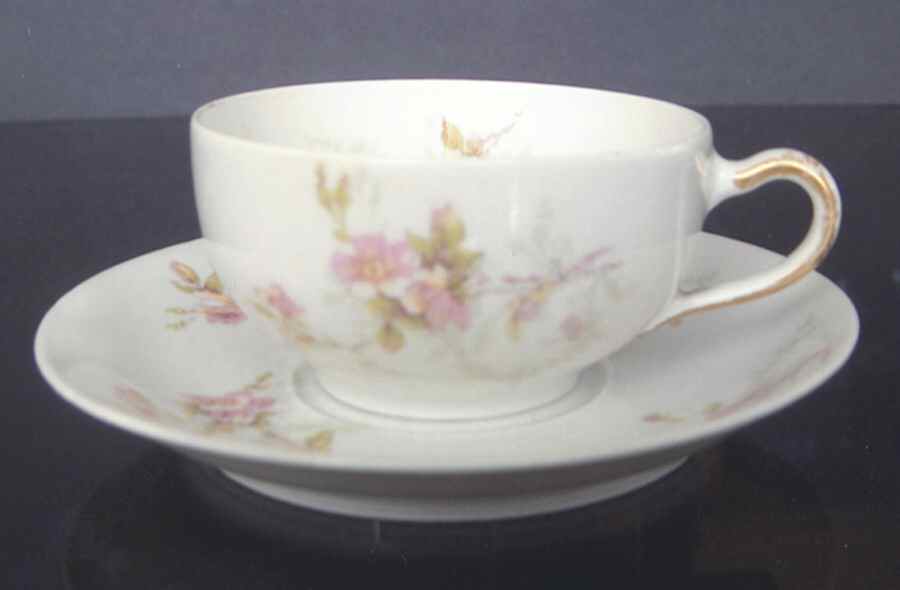 Schleiger 141-5 Flat Cup & Saucer Set by Haviland-1