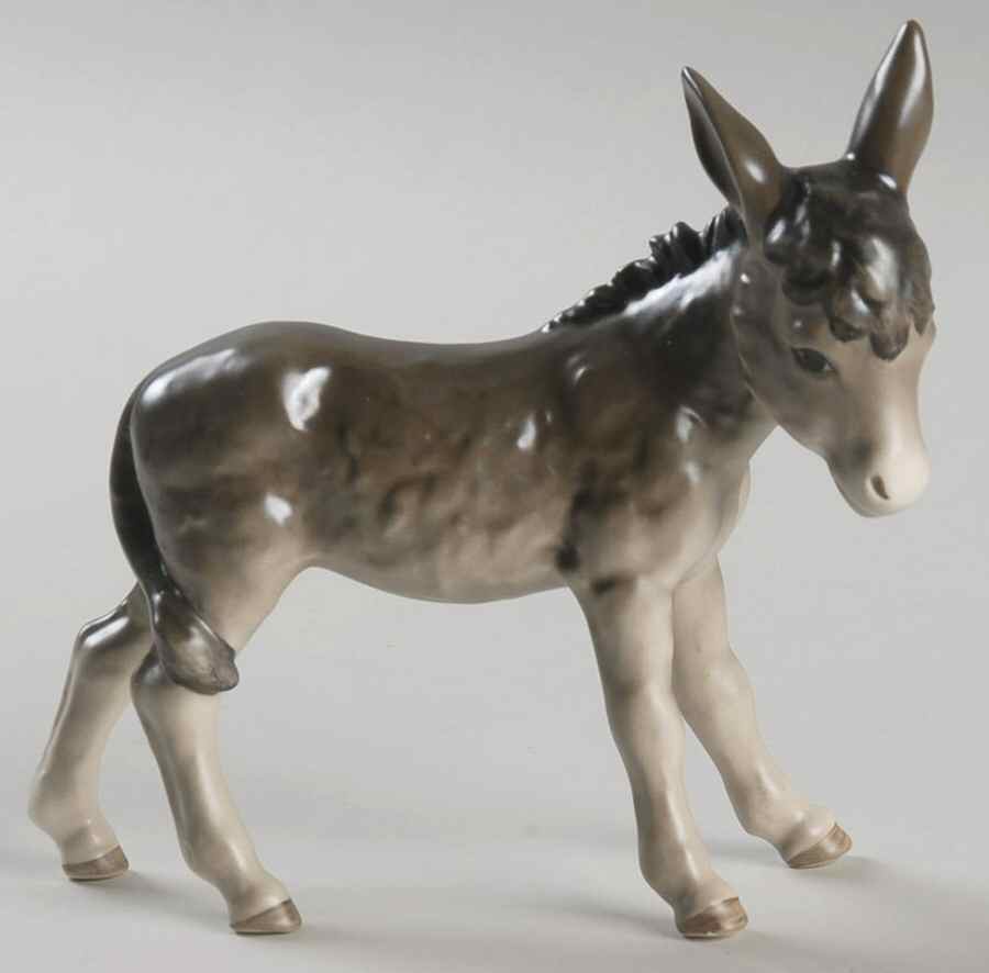 Nativity-Colored Tm8-Donkey - Boxed by M.I. Hummel-1