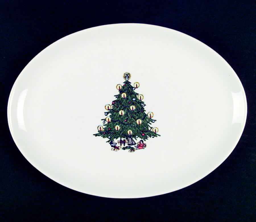 HLC985 14" Oval Serving Platter by Homer Laughlin -1