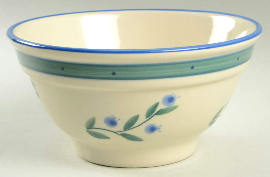 Blueberry (Green & Blue Bands) 7" Mixing Bowl by Hartstone-1