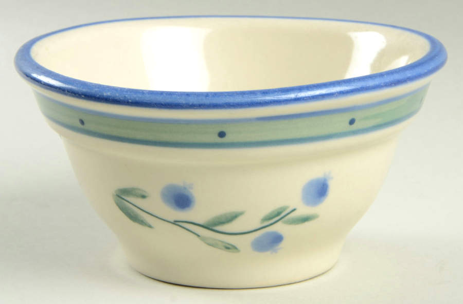 Blueberry (Green & Blue Bands) 5" Mixing Bowl by Hartstone-1