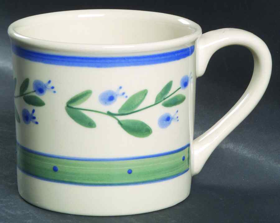 Blueberry (Green & Blue Bands) Mug by Hartstone-1