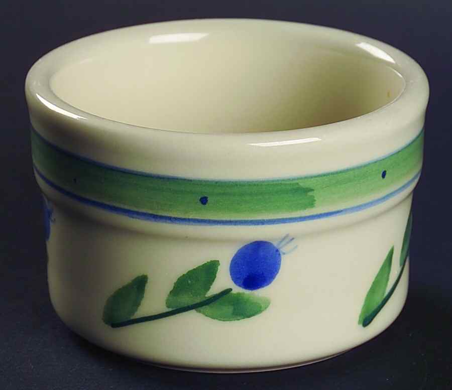 Blueberry (Green & Blue Bands) Ramekin by Hartstone-1