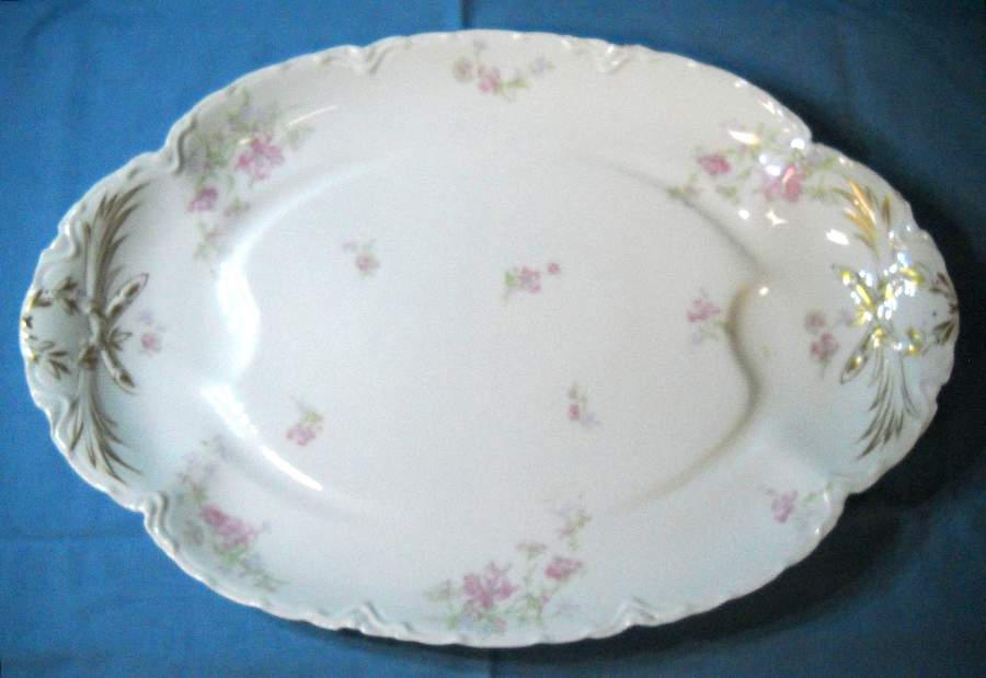 Schleiger 224c 20" Oval Serving Platter by Haviland-1
