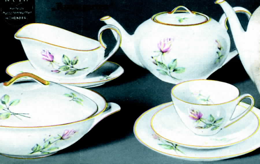 Rosengarten Flat Cup & Saucer Set by Hutschenreuther-1