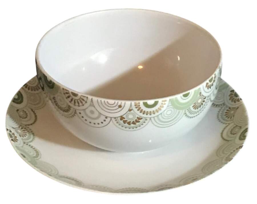 Orbis Gravy Boat with Attached Underplate by Hutschenreuther-1