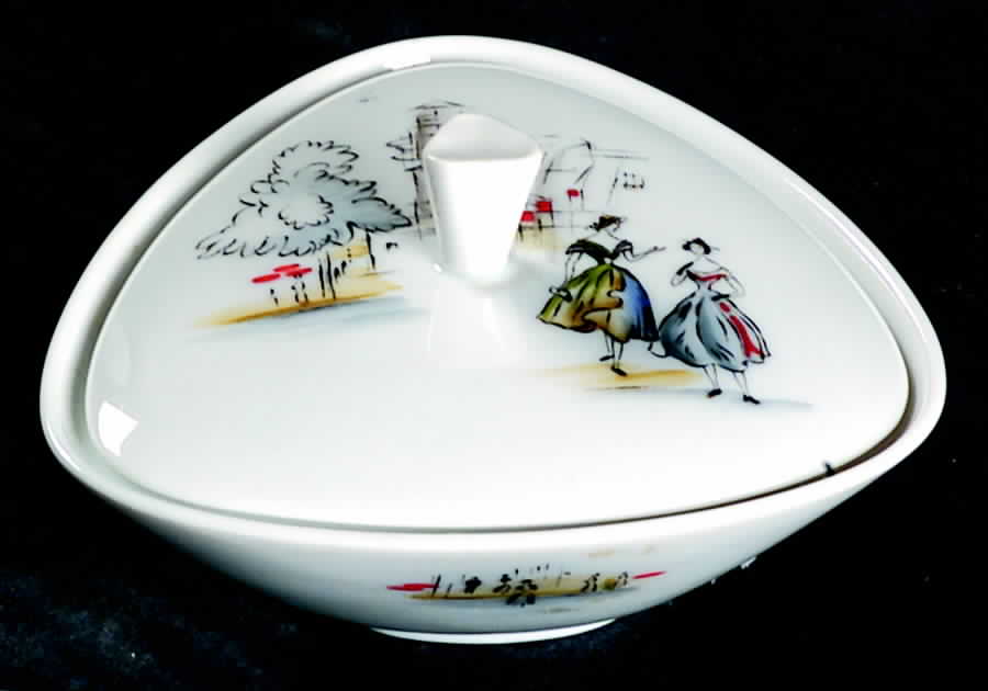 Paris Mini Sugar Bowl & Lid by Hutschenreuther-1