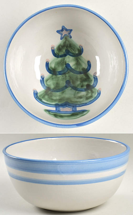 Christmas 8" Round Vegetable Bowl by M A Hadley-1