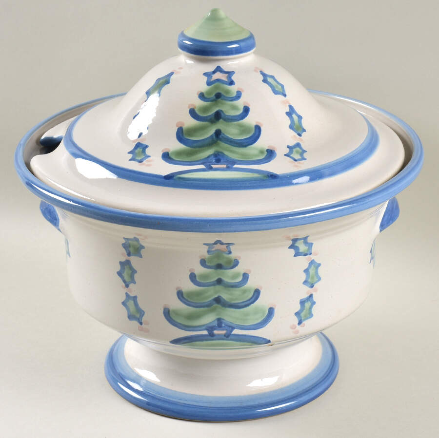 Christmas Tureen & Lid by M A Hadley-1