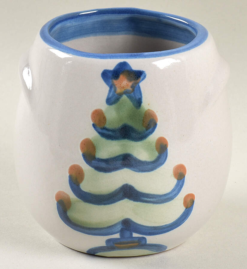 Christmas Oversize Sugar Bowl-No Lid by M A Hadley-1