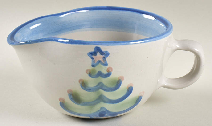 Christmas Open Sauce Boat by M A Hadley-1