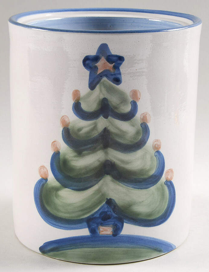 Christmas Large Canister No Lid by M A Hadley-1