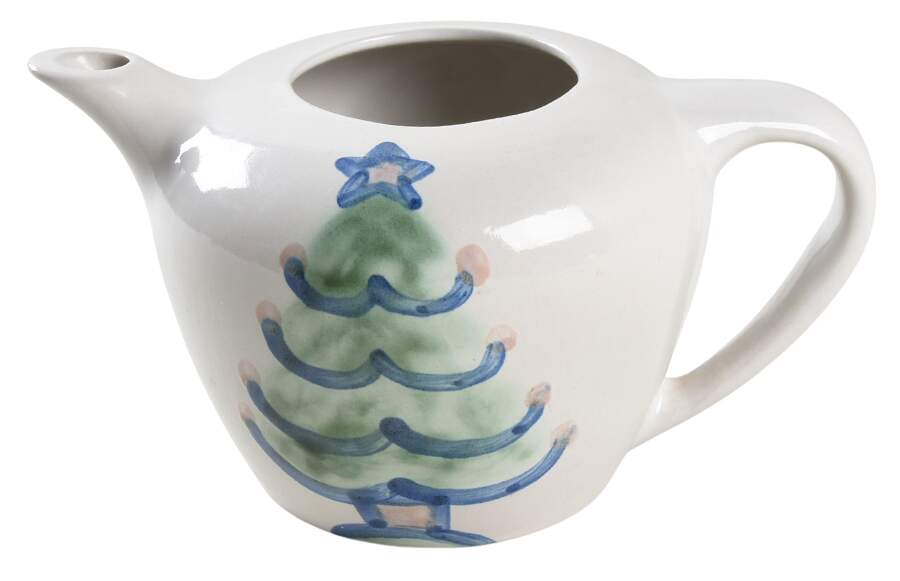 Christmas Lid for Mini Teapot by M A Hadley-1