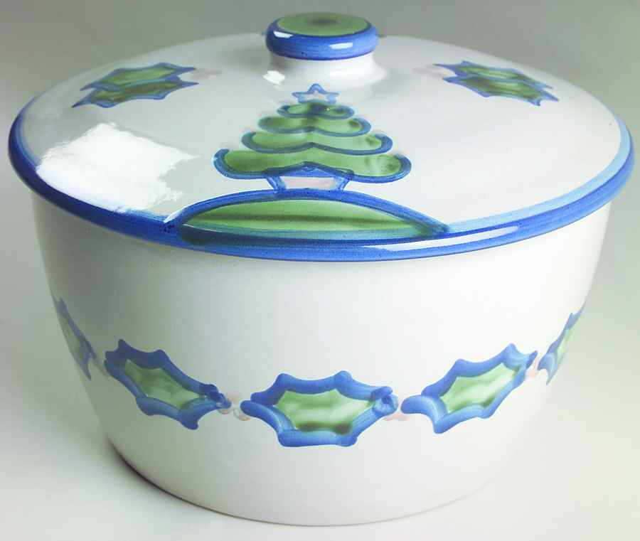 Christmas Large Tureen/Baker & Lid by M A Hadley-1