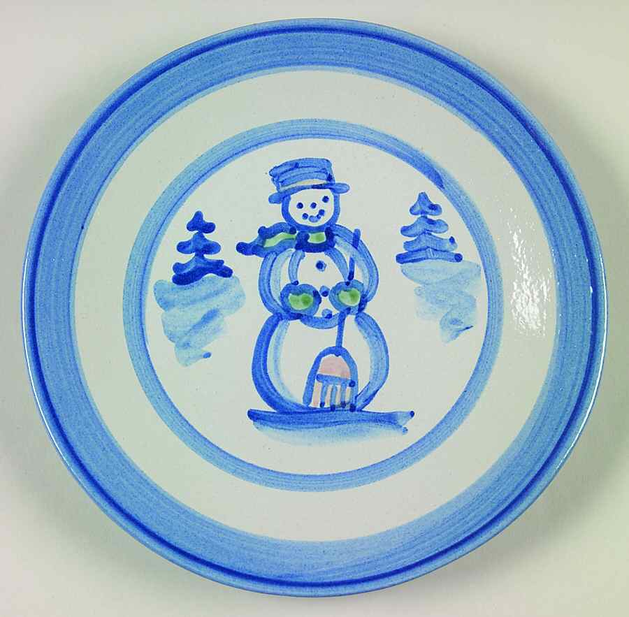 Christmas Salad/Dessert Plate by M A Hadley-1