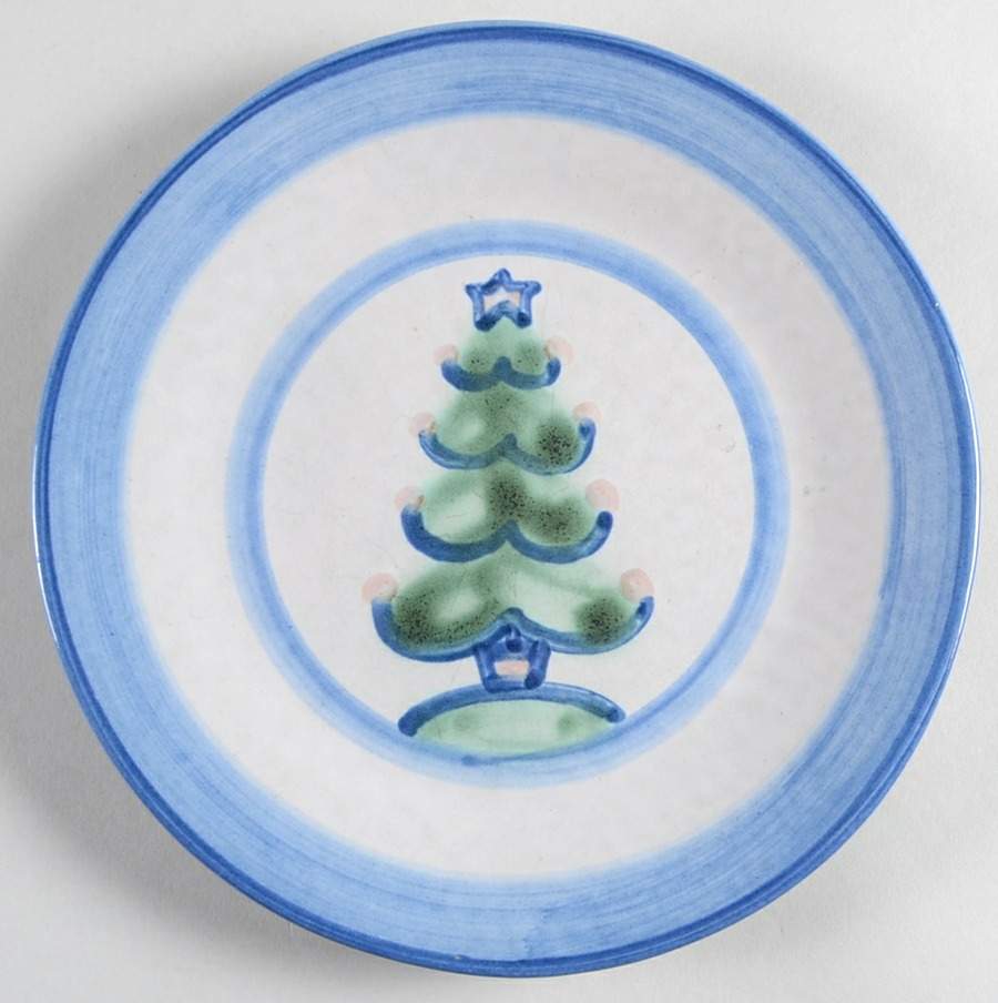 Christmas Bread & Butter Plate by M A Hadley-1