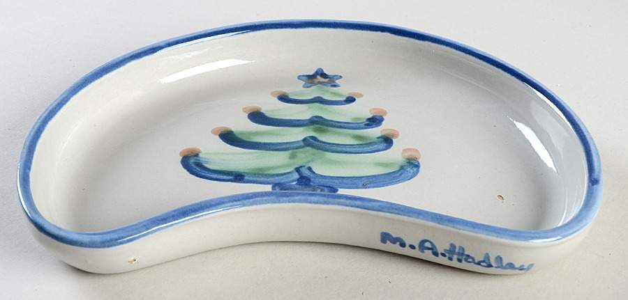 Christmas Crescent Salad Plate by M A Hadley-1