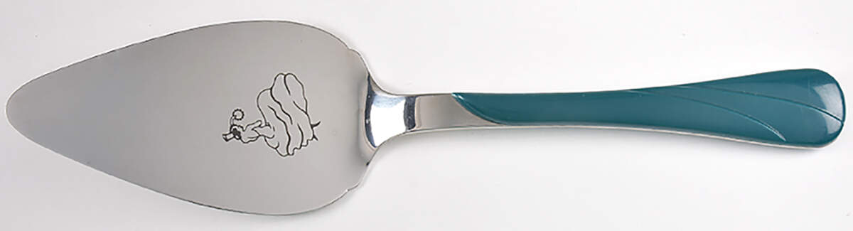 Fiesta Juniper (Intro 1999) Pie Server with Stainless Blade by Homer Laughlin -1