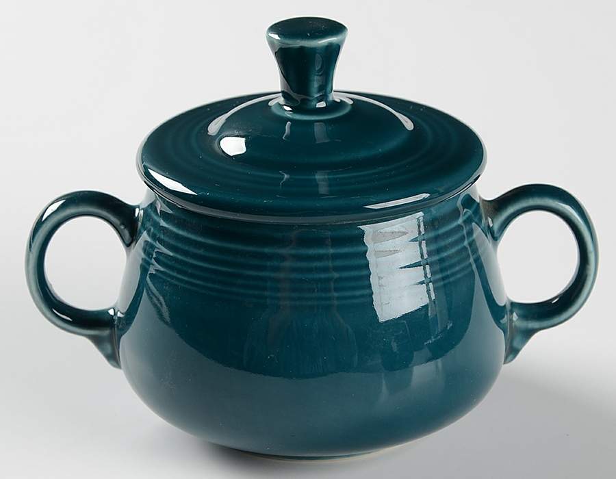 Fiesta Juniper (Intro 1999) Sugar Bowl & Lid by Homer Laughlin -1