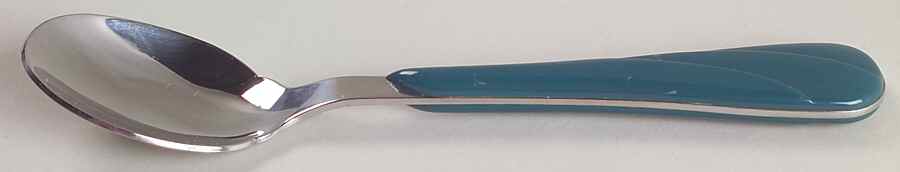 Fiesta Juniper (Intro 1999) Place/Oval Soup Spoon by Homer Laughlin -1