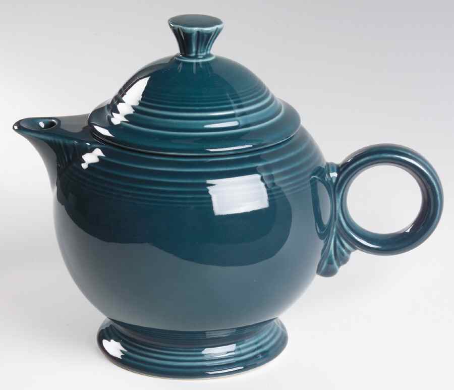 Fiesta Juniper (Intro 1999) Teapot & Lid by Homer Laughlin -1