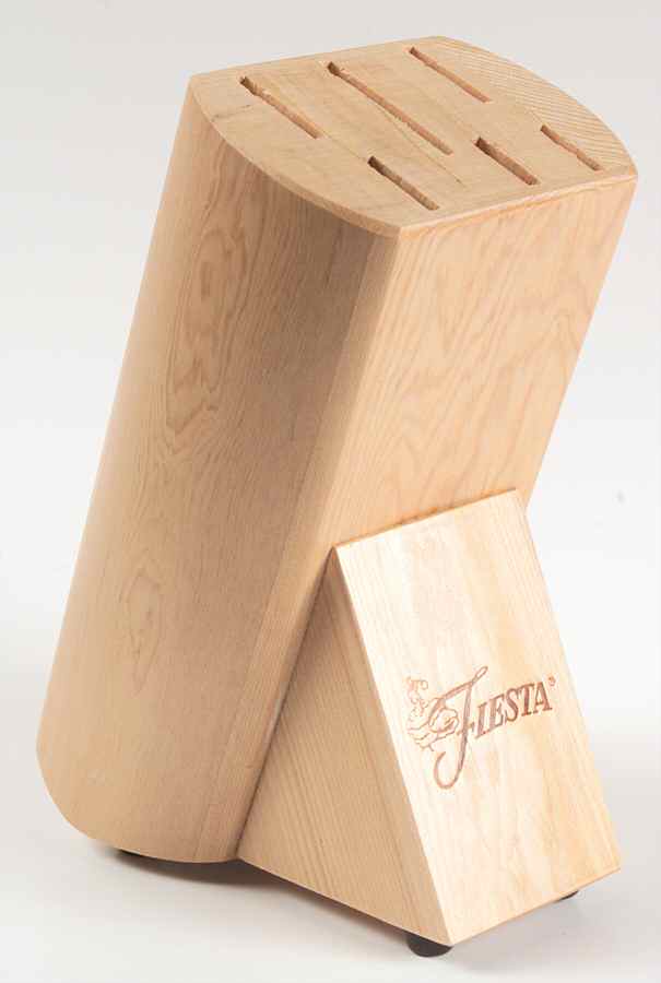 Fiesta Juniper (Intro 1999) Small Wood Knife Block by Homer Laughlin -1