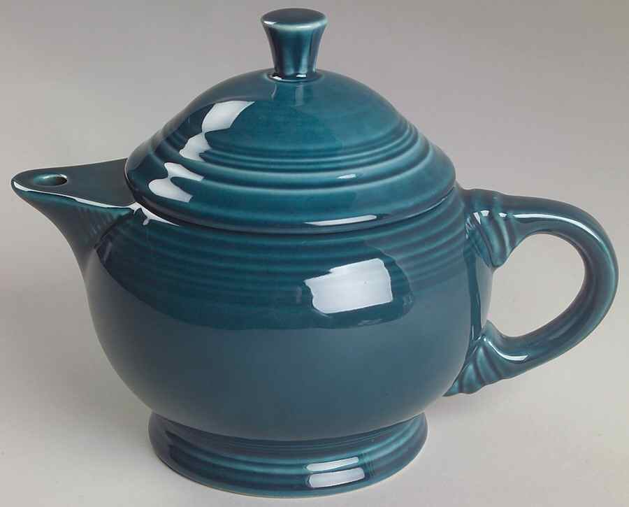 Fiesta Juniper (Intro 1999) Small Teapot & Lid by Homer Laughlin -1