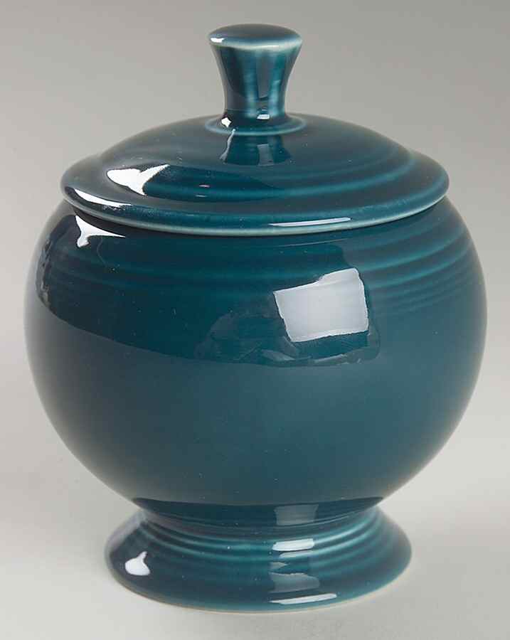 Fiesta Juniper (Intro 1999) Individual Sugar Bowl & Lid by Homer Laughlin -1