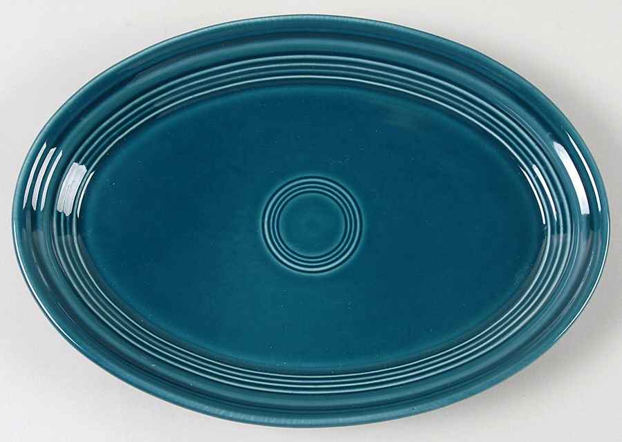 Fiesta Juniper (Intro 1999) 9" Oval Serving Platter by Homer Laughlin -1