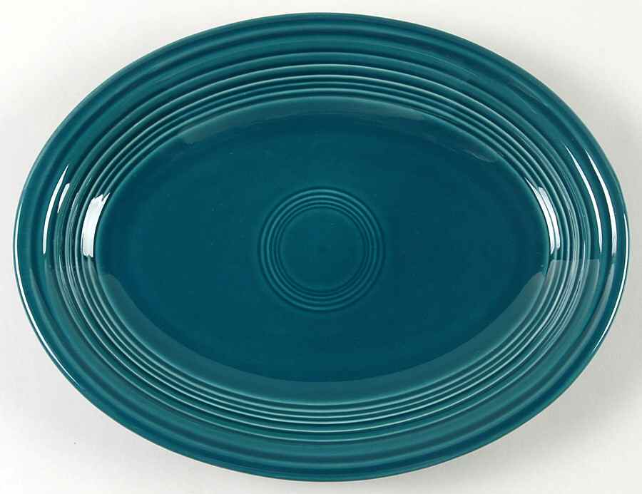 Fiesta Juniper (Intro 1999) 11" Oval Serving Platter by Homer Laughlin -1