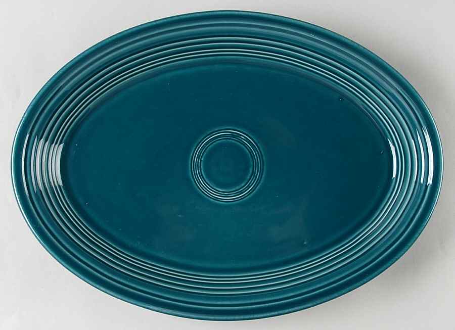 Fiesta Juniper (Intro 1999) 13" Oval Serving Platter by Homer Laughlin -1