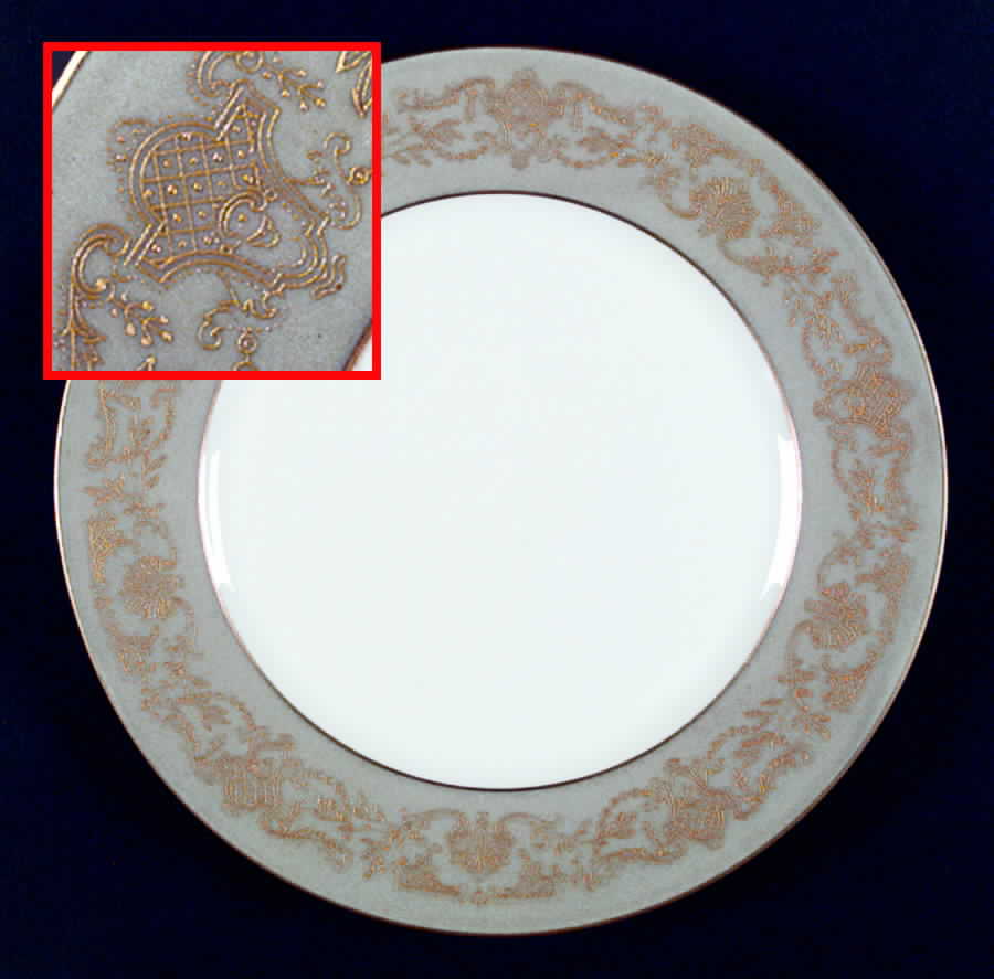 Colbert Gray Dinner Plate by Haviland-1