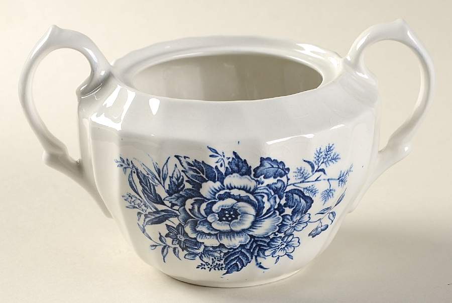 Beacon Hill Blue Sugar Bowl No Lid by Hostess Tableware-1