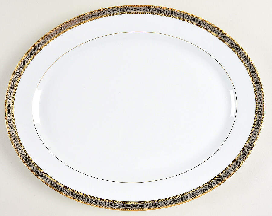 Place Vendome 15" Oval Serving Platter by Haviland-1