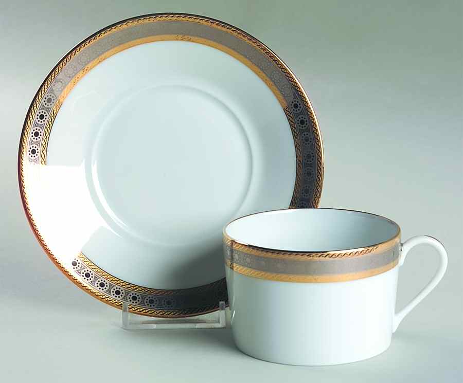 Place Vendome Flat Cup & Saucer Set by Haviland-1
