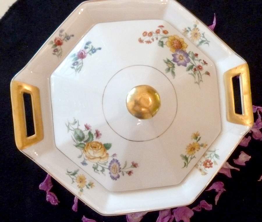Glendale Sugar Bowl & Lid by Haviland-1