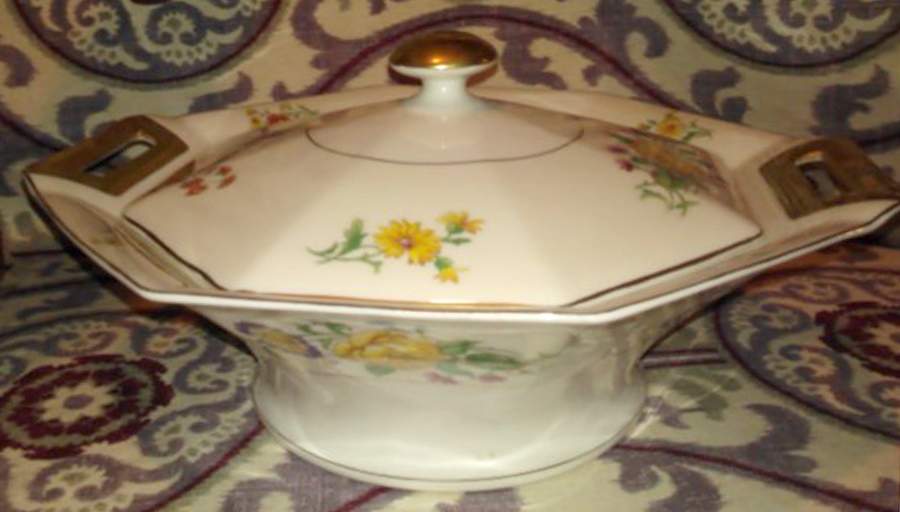 Glendale Octagonal Vegetable Bowl by Haviland-1