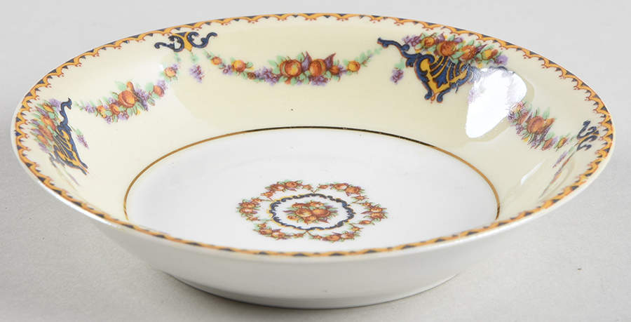 Pomona (Cream, Gold Verge) Fruit/Dessert (Sauce) Bowl by Haviland-1