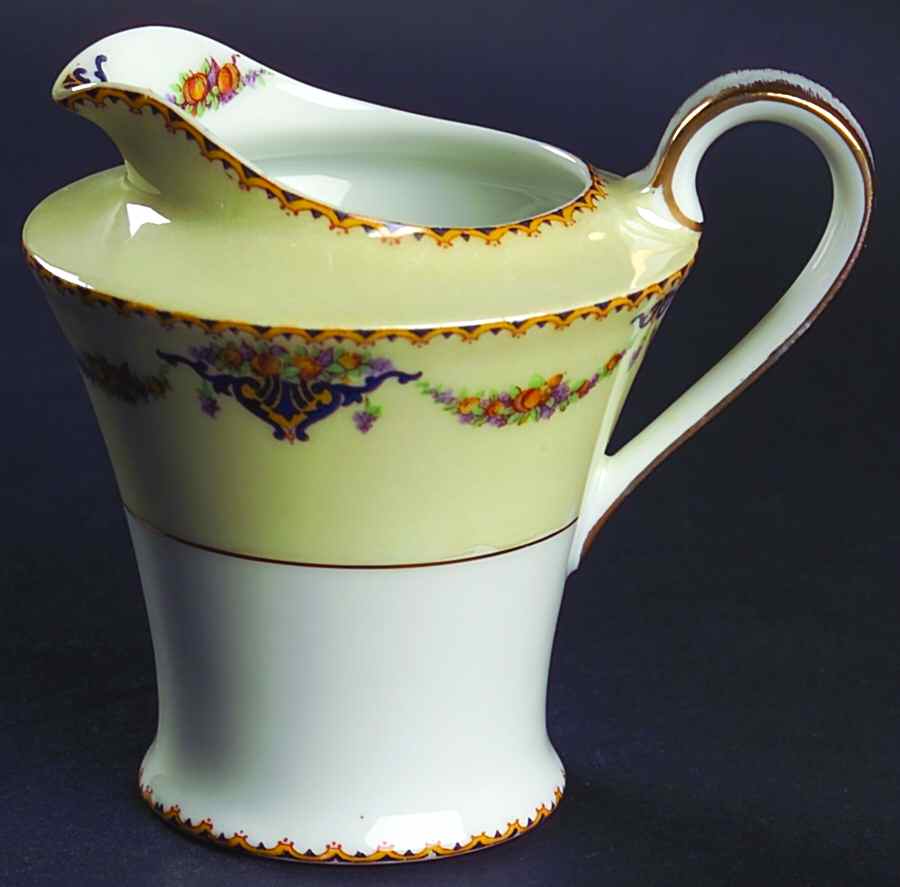Pomona (Cream, Gold Verge) Creamer by Haviland-1