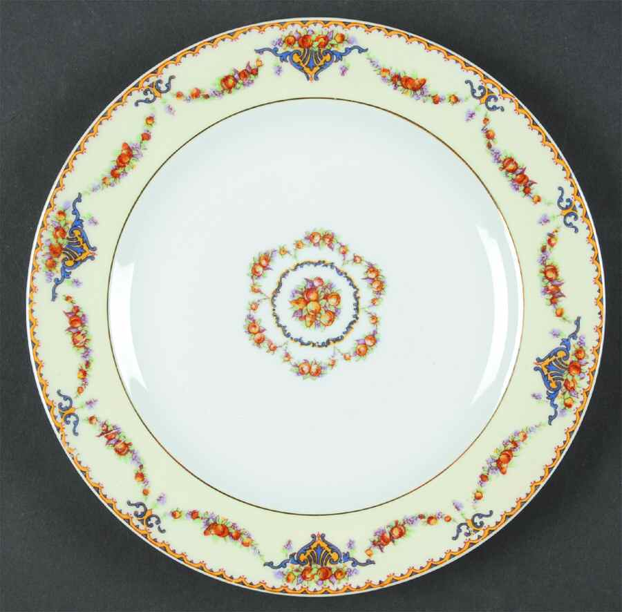 Pomona (Cream, Gold Verge) Salad Plate by Haviland-1