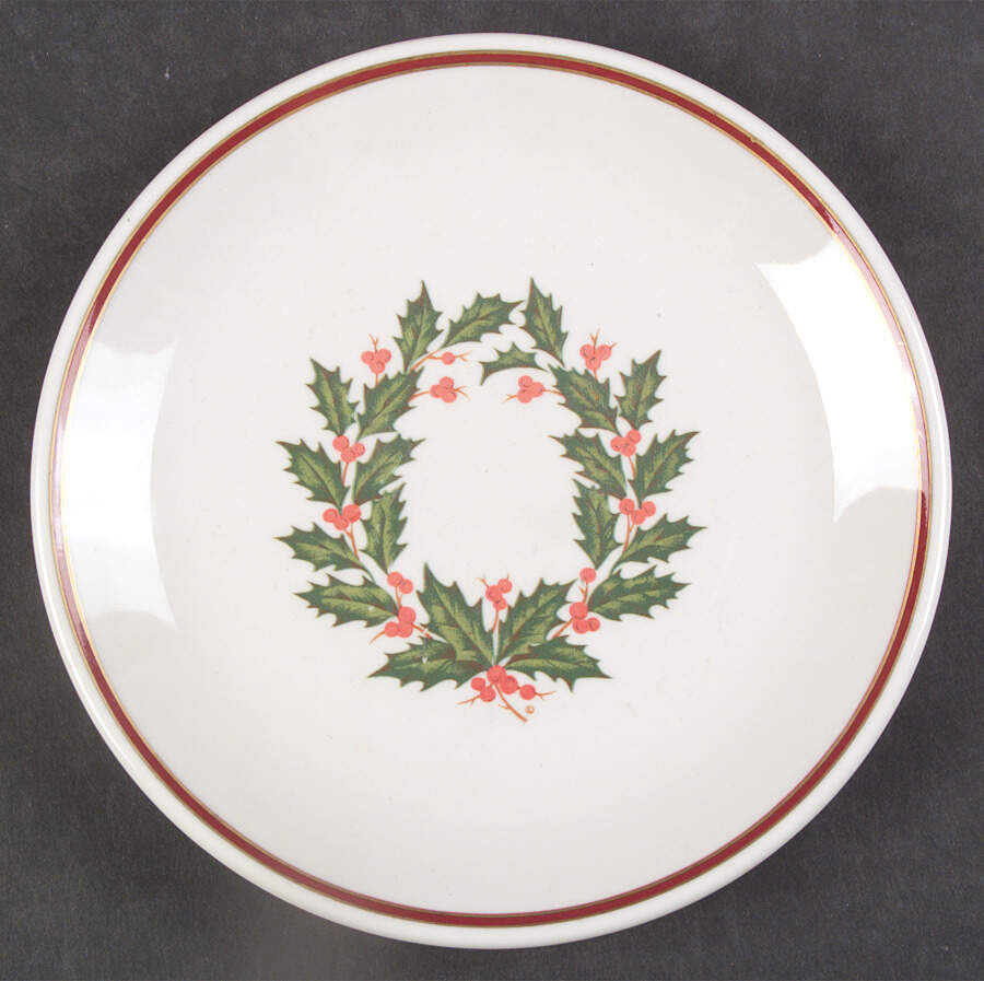 HLC76 RED Salad Plate by Homer Laughlin -1
