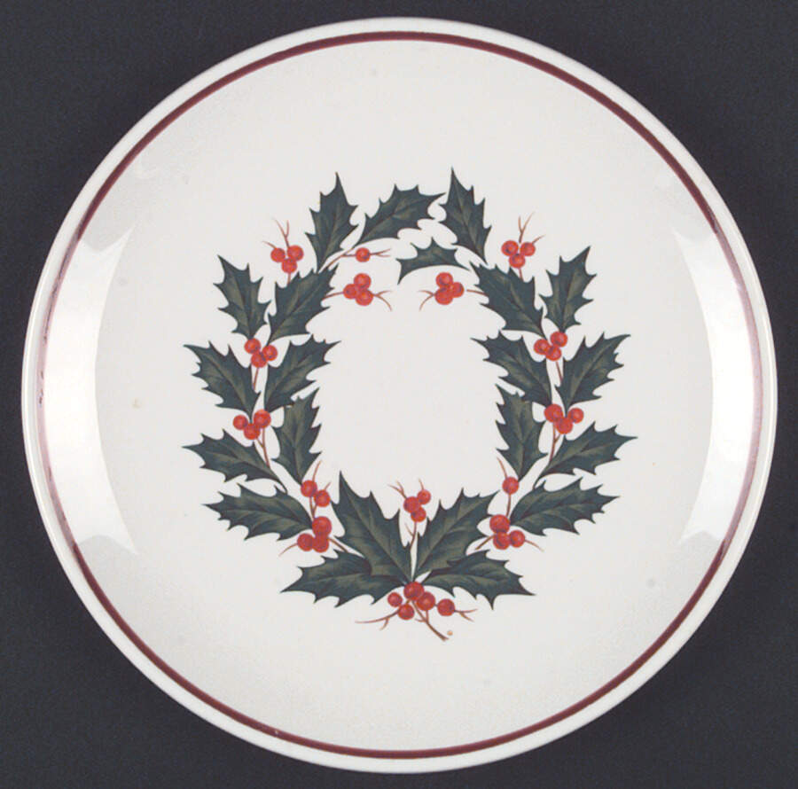 HLC76 RED Dinner Plate by Homer Laughlin -1
