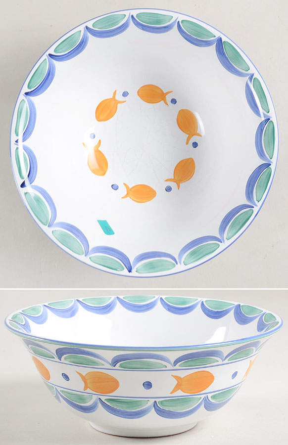 Goldfish 8" Salad Serving Bowl by Herend Village-1