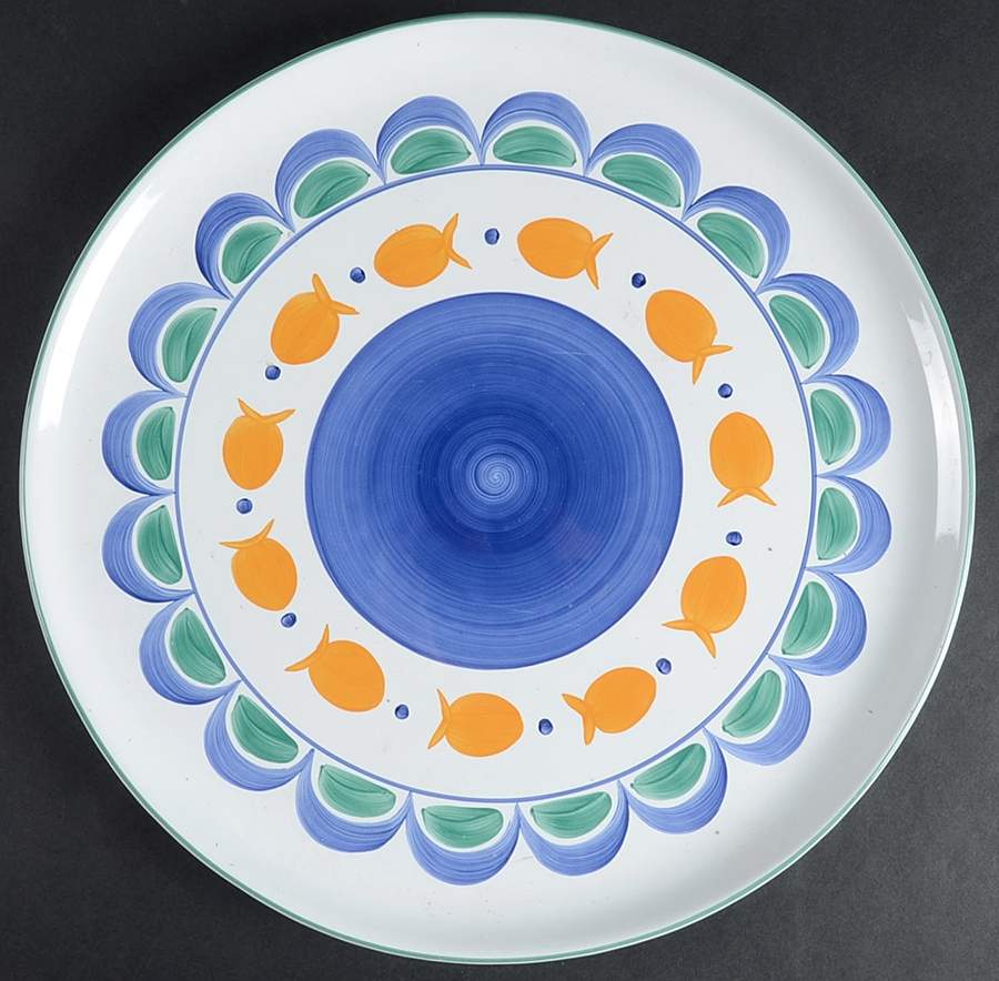 Goldfish 12" Chop Plate (Round Platter) by Herend Village-1